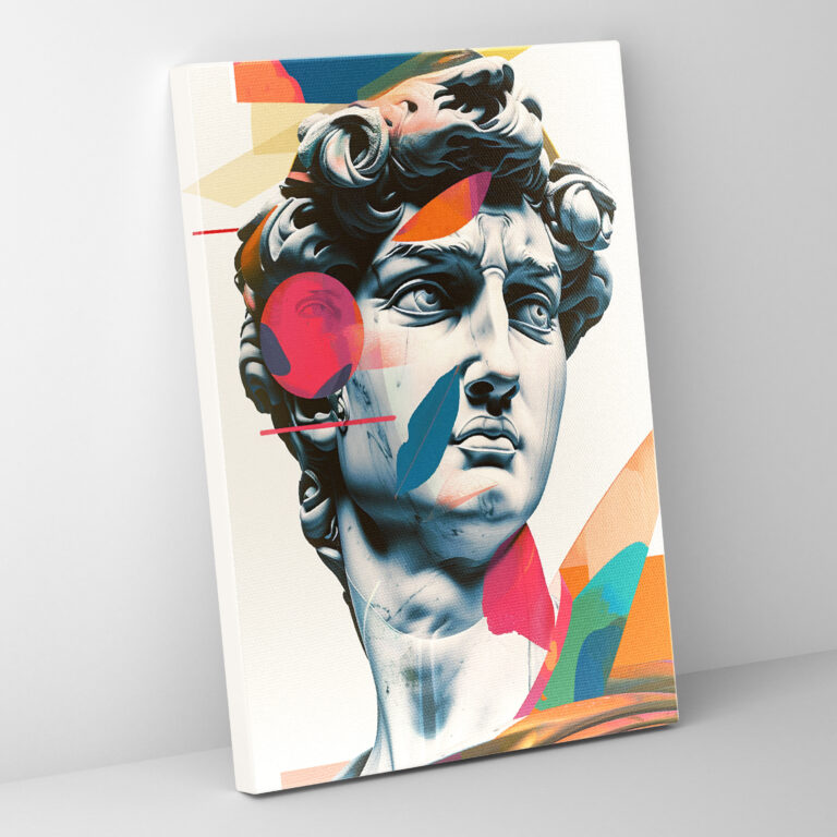 Classical Statue Pop Art Wall Art - Classicism And Popart, Pop Art, Canvas Wall Art, Classical Statue