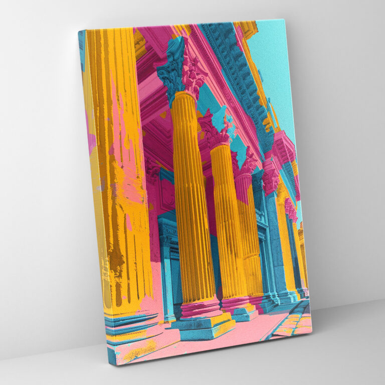 Roman Architecture Pop Art Wall Decoration - Classicism And Popart, Pop Art, Home Decoration, Canvas Wall Art