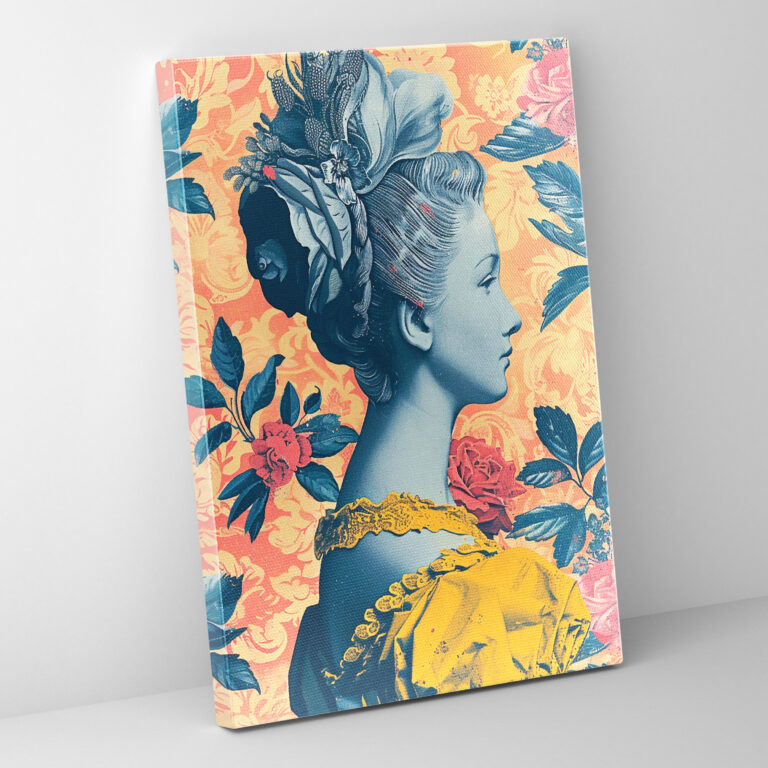 Rococo Pop Art Wall Decoration - Classicism And Popart, Rococo, Wall Decoration, Canvas