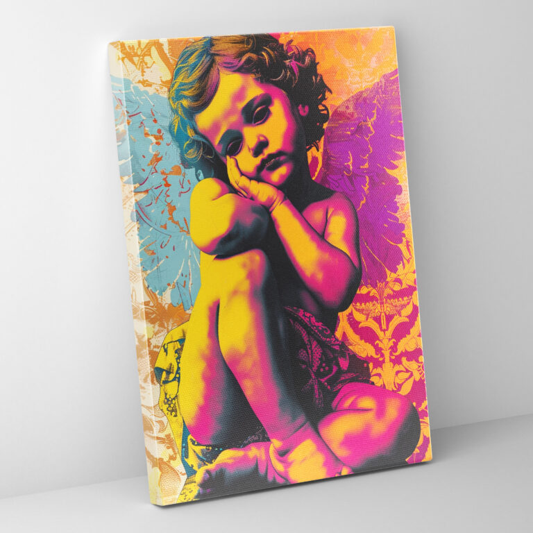 Cherub Renaissance Canvas Print - Classicism And Popart, Canvas, Canvas Print, Wall Decoration