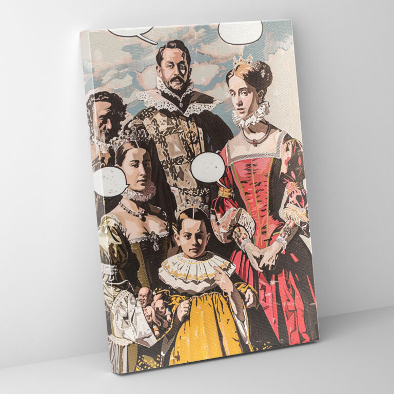 Royal Family Classicism Pop Art Wall Art - Classicism And Popart, Classicism Pop Art, Canvas, Wall Decoration