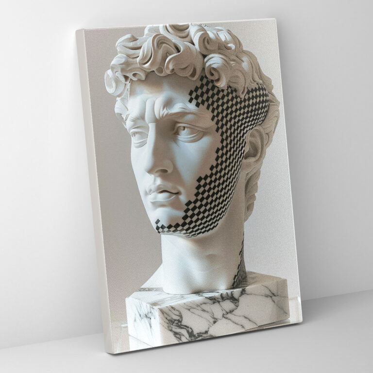 Neoclassical Sculpture Classicism Pop Art Wall Decoration - Classicism And Popart, Canvas Print, Classicism Pop Art, Canvas Wall Art