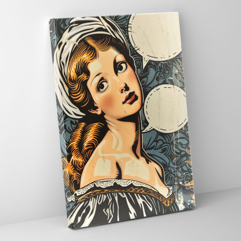 Classicism And Pop Art Fusion Canvas Print - Classicism And Popart, Canvas, Wall Art, Classicism And Pop Art Fusion Canvas Print