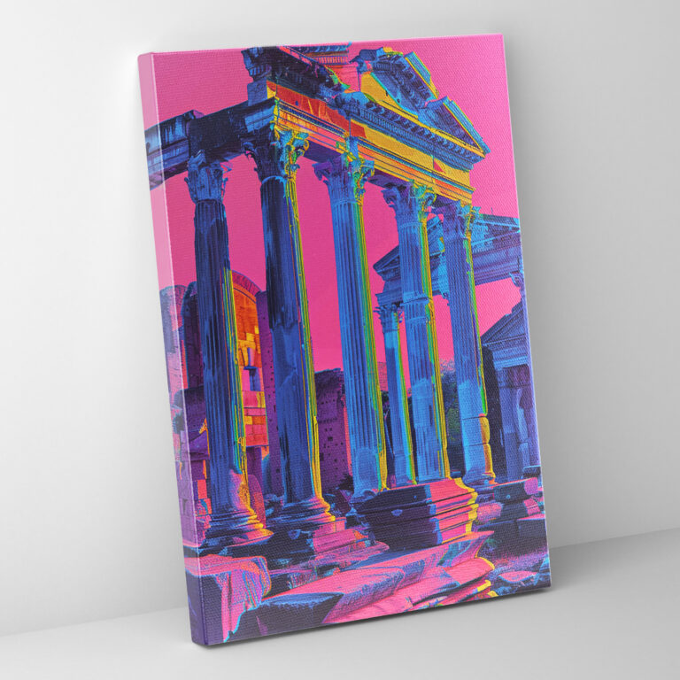 Neon Classicism Canvas Print - Classicism And Popart, Wall Art, Home Decoration, Wall Decoration