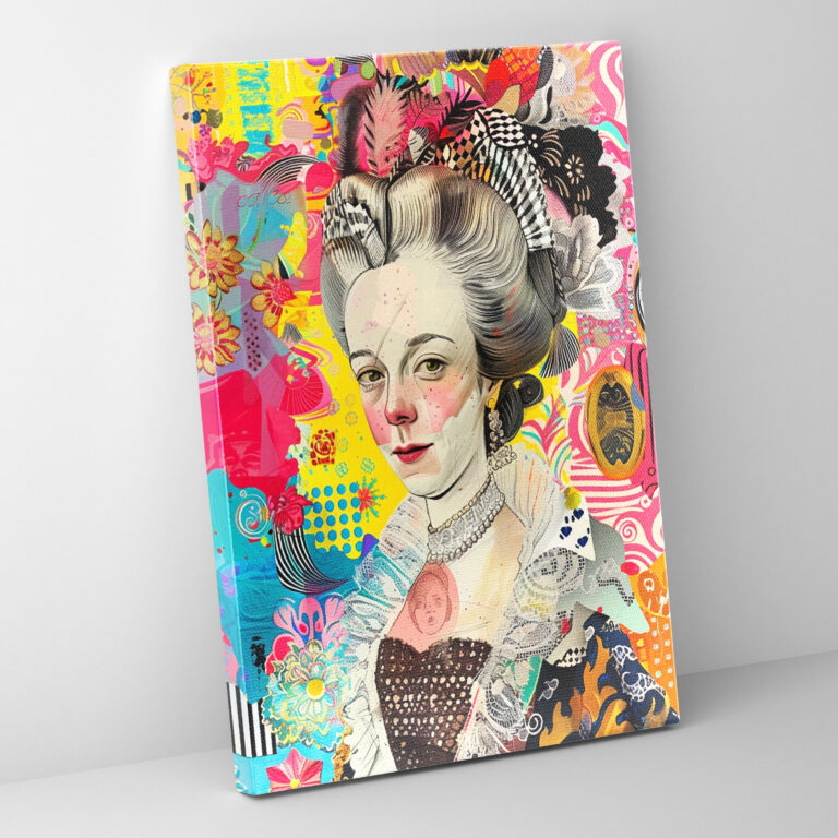 Marie Antoinette Pop Art Canvas Print - Classicism And Popart, Wall Art, Canvas Print, Canvas