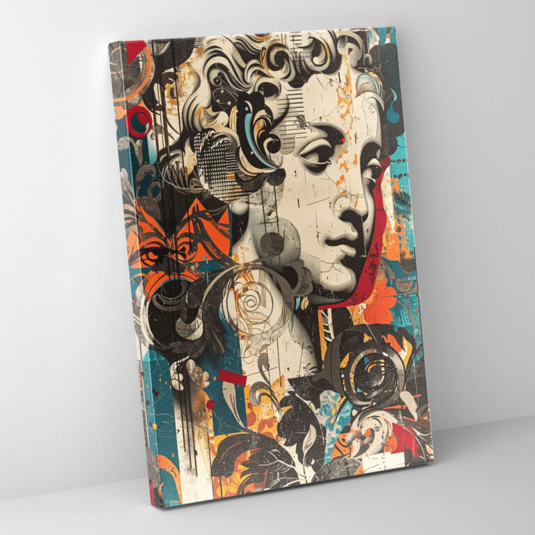 Medieval Pop Art Canvas Print - Classicism And Popart, Canvas, Canvas Wall Art, Wall Decoration