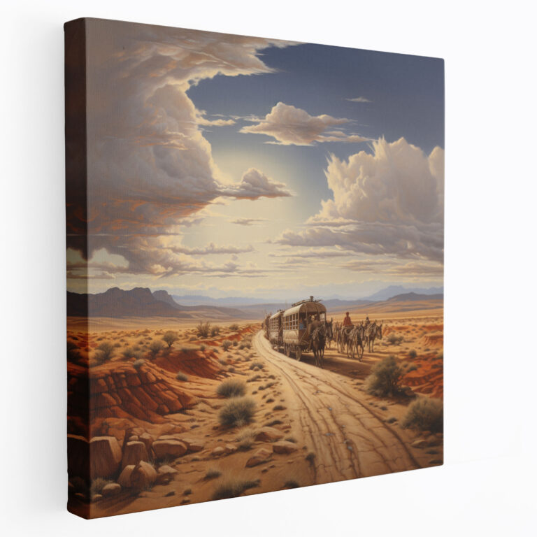 Desert Caravan Wall Art - Caravan, Caravan, Canvas Print, Wall Decoration