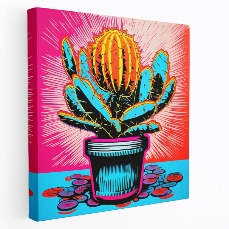 Cactus Canvas Print - Cactus, Cactus, Canvas Print, Bold And Colorful