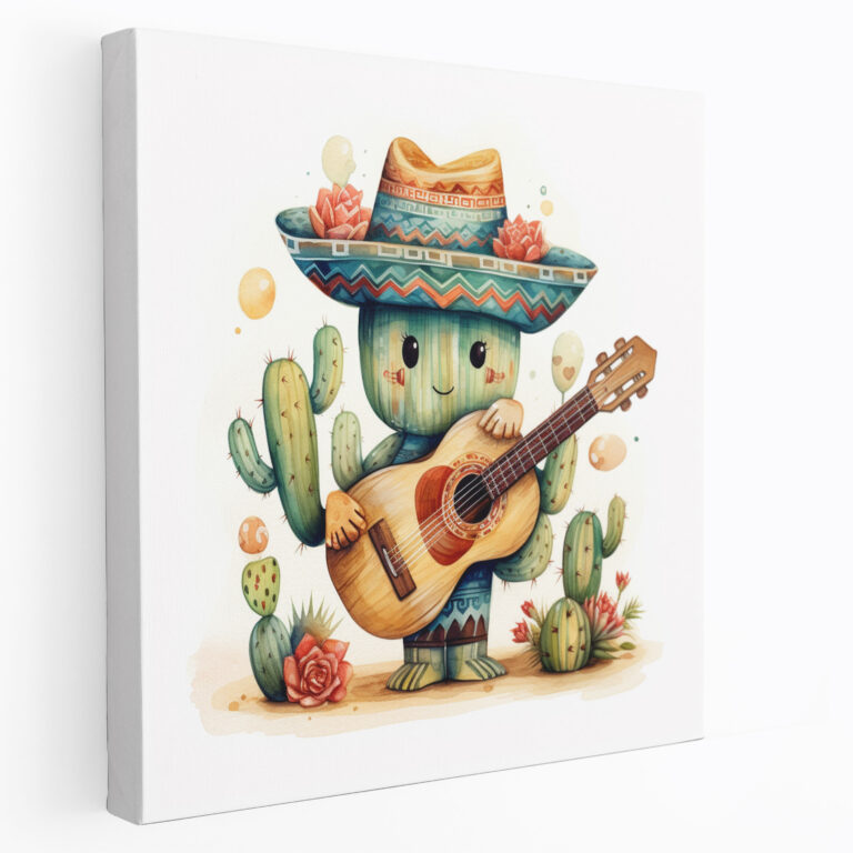 Cactus Wall Art - Cactus, Wall Decoration, Playful Theme, Canvas Print