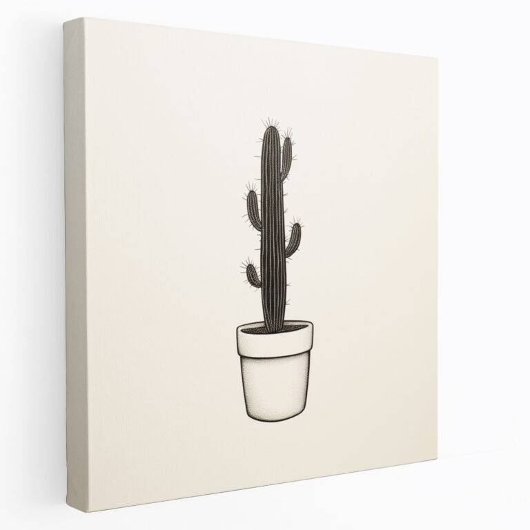 Elegant Cactus Wall Art - Cactus, Canvas Print, Canvas, Elegant