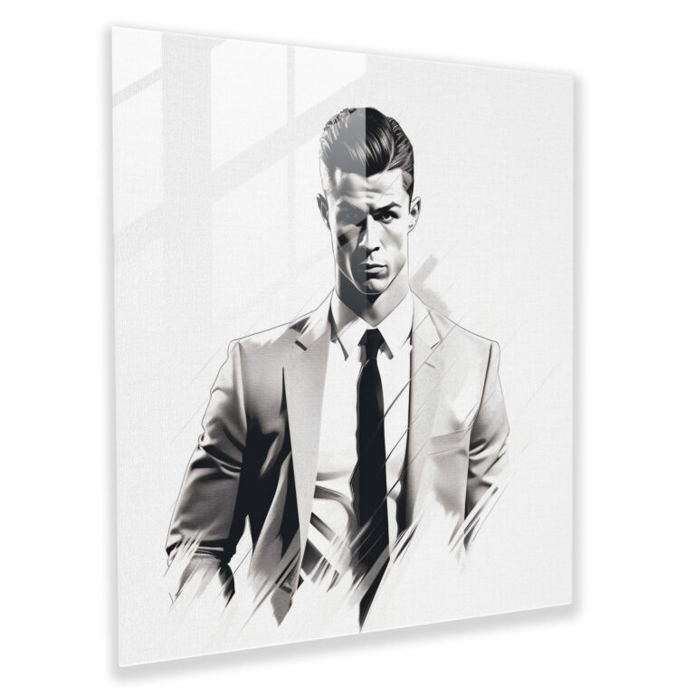 Cristiano Ronaldo Wall Decoration - Cristiano Ronaldo, Cristiano Ronaldo, Glass Wall Art, Glass Print