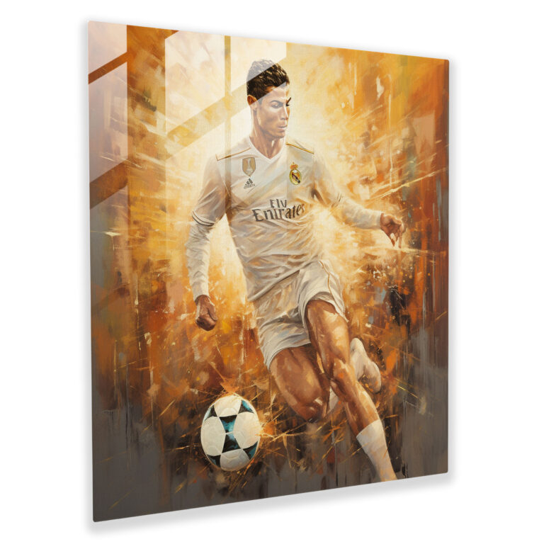 Cristiano Ronaldo Glass Print Artwork - Cristiano Ronaldo, Cristiano Ronaldo, Home Decoration, Glass Print