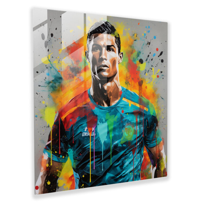 Glass Print - Urban Ronaldo - Cristiano Ronaldo, Modern Art, Cristiano Ronaldo, Glass Print