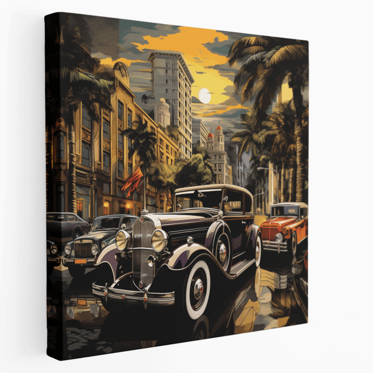Wall Art: Glamorous City Rides
