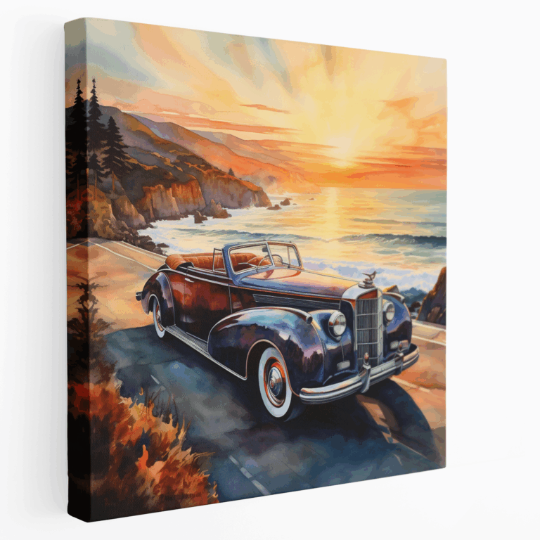 Canvas Print: Coastal Highway Tranquility
