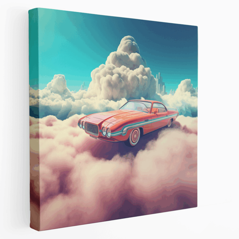Futuristic Cloud Cruiser Canvas Print