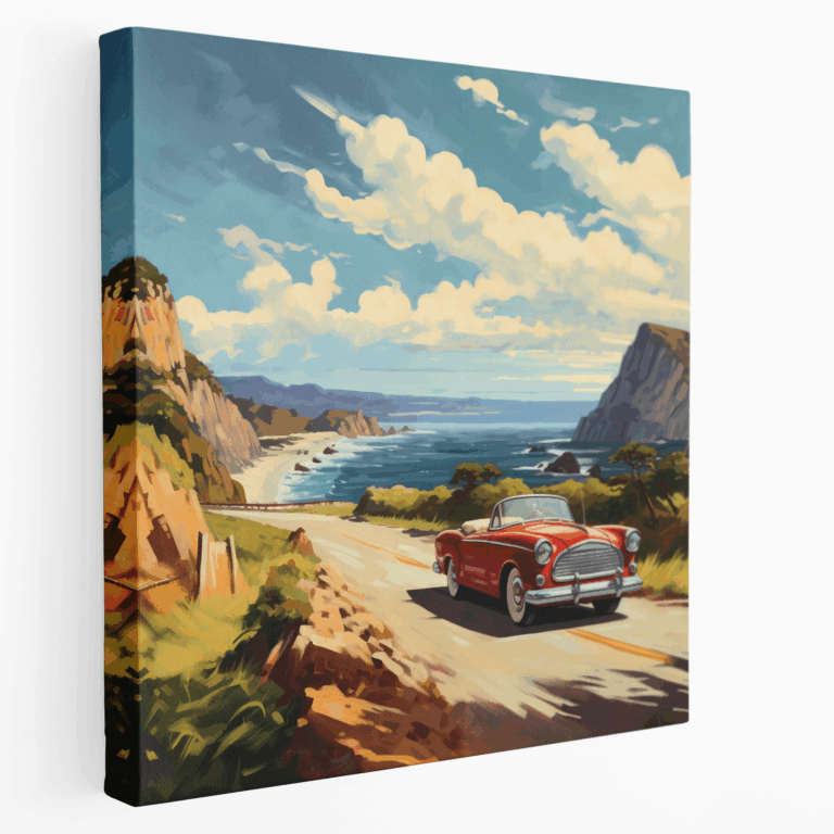 Coastal Road Cruise Canvas Print