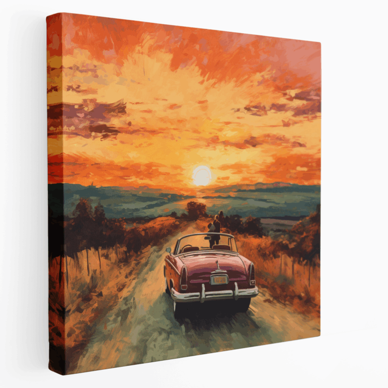 Scenic Countryside Drive Canvas Print