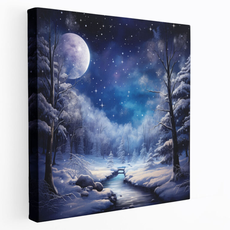 Winter Wonderland Canvas Print - Christmas, Canvas Print, Canvas Wall Art, Snow-Covered Forest