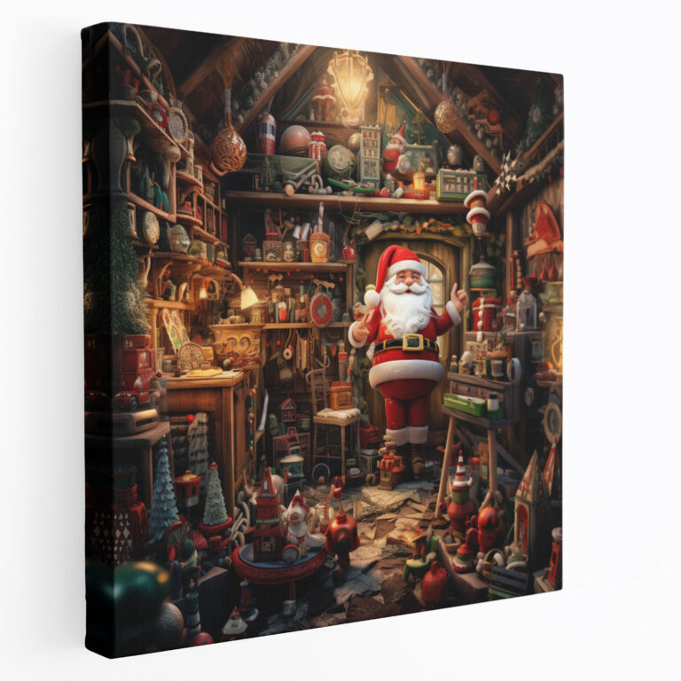 Santa's Workshop Wall Art - Christmas, Christmas, Elves, Wall Decoration