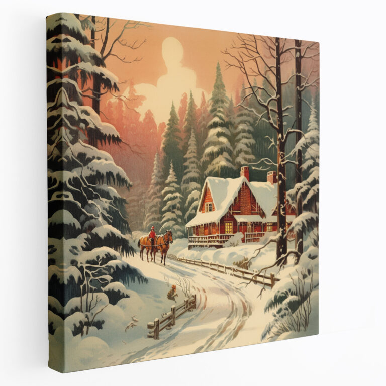 Winter Sleigh Ride Canvas Print - Christmas, Christmas, Canvas, Sleigh Ride