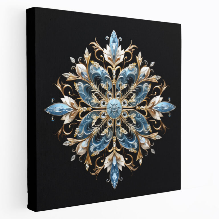 Snowflake Delight Canvas Print - Christmas, Home Decoration, Canvas Wall Art, Christmas