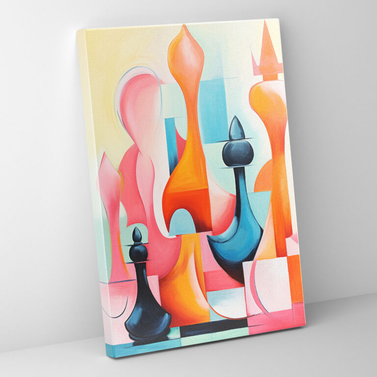 Chess Abstract Wall Art - Chess, Canvas, Contemporary, Chess