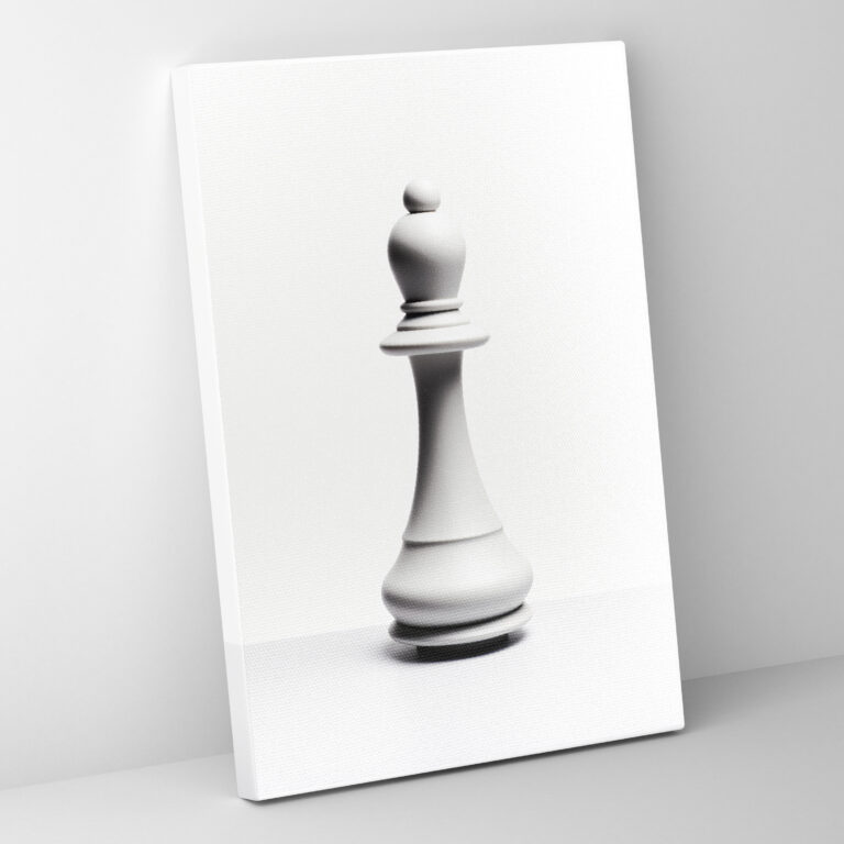 Chess Wall Art - Chess, Canvas Print, Canvas, Monochrome Background