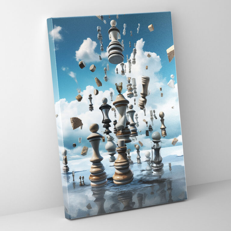 Surreal Chess Canvas Print - Chess, Wall Art, Canvas, Home Decoration