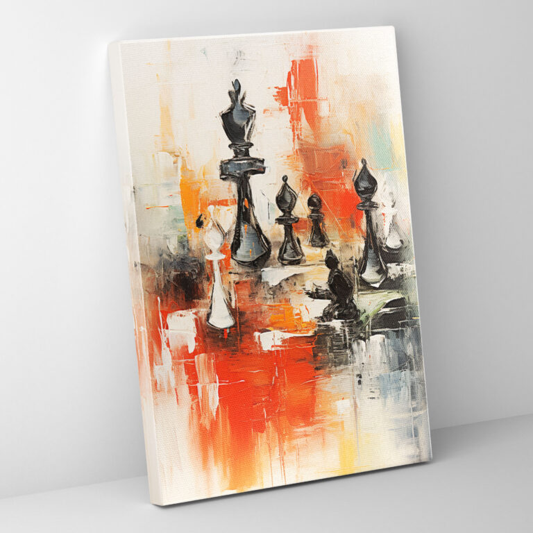 Abstract Chess Expression Canvas Print - Chess, Canvas Wall Art, Home Decoration, Chess