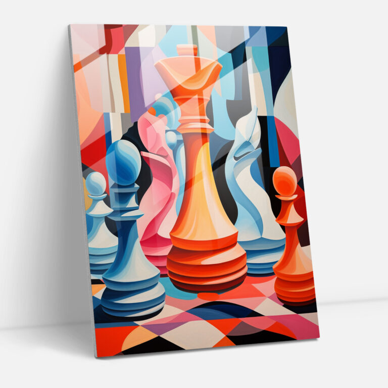 Chess Glass Print - Chess, Glass Wall Art, Wall Decoration, Glass Print