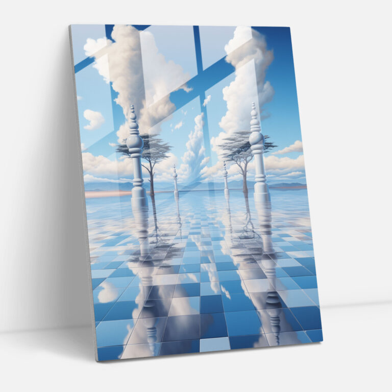 Chess Glass Wall Art - Chess, Glass Wall Art, Surreal Artwork, Chess