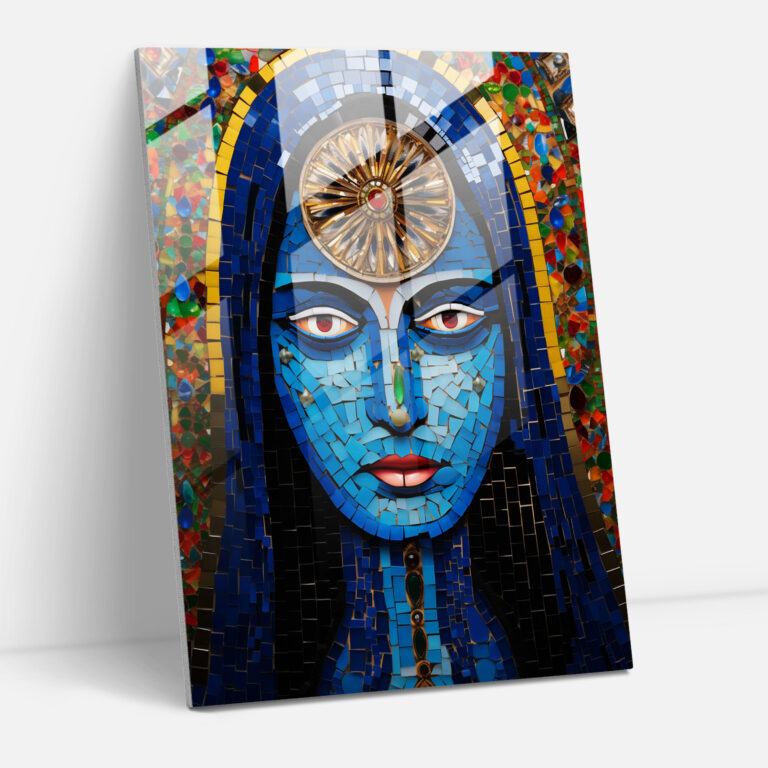 Church Glass Art: Vibrant Mosaic - Church, Glass Art, Mosaic Glass Artwork, Religious Symbols
