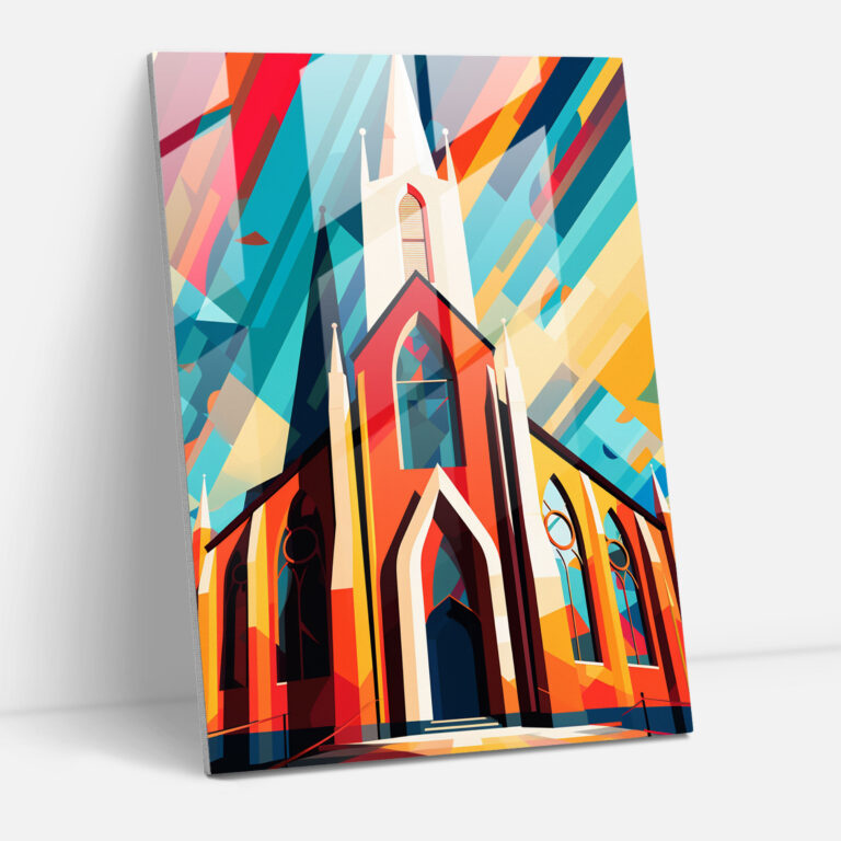 Church Glass Wall Art - Church, Glass Print, Church, Glass Art