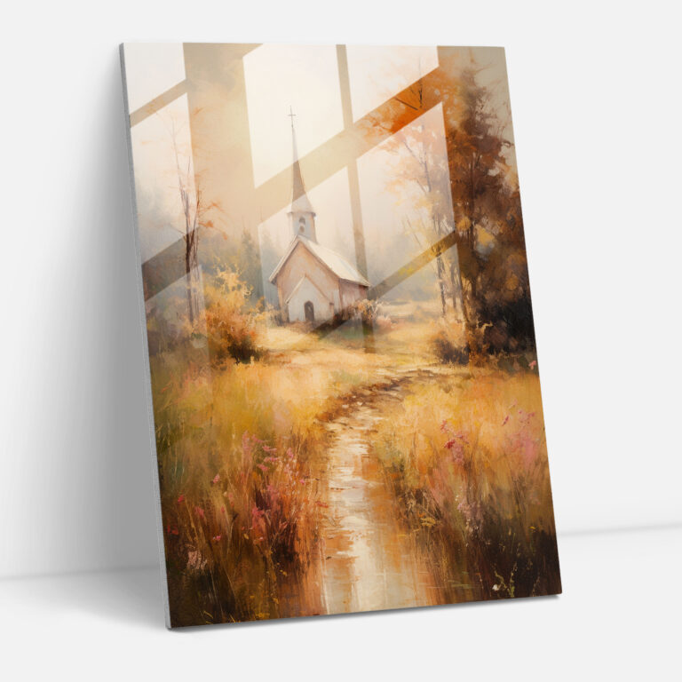 Church Glass Print - Church, Home Decoration, Soft And Dreamy, Nature