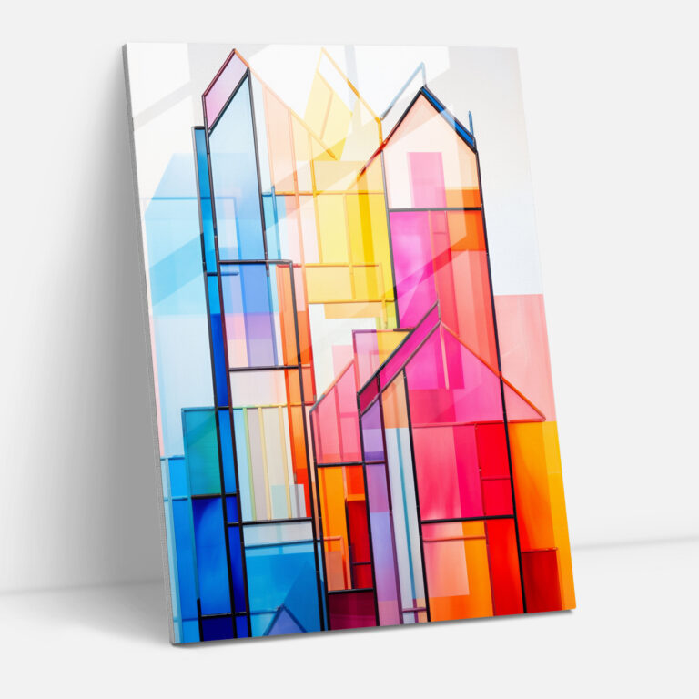 Modern Church Glass Print - Church, Modern Art, Glass Wall Art, Wall Decoration