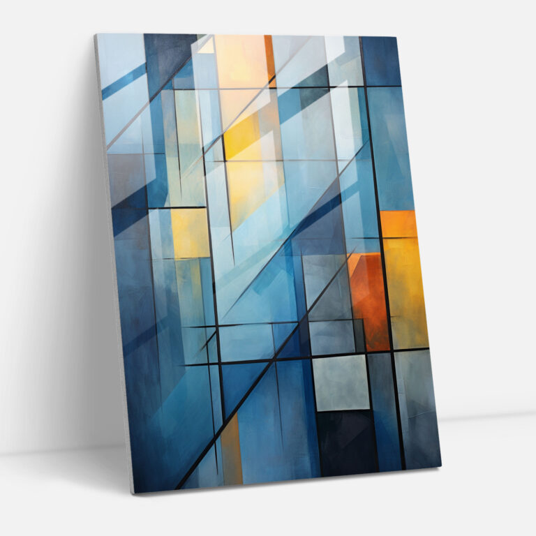 Geometric Church Window Glass Print - Church, Glass Print, Modern Art, Abstract Representation