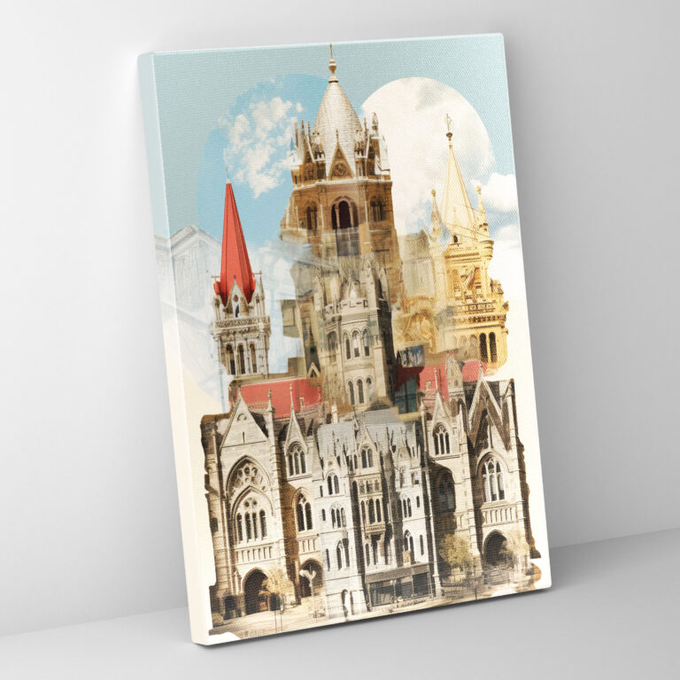 Church Canvas Print - Historical Church Architecture Wall Decoration - Church, Cultural Heritage, Canvas Print, Wall Decoration