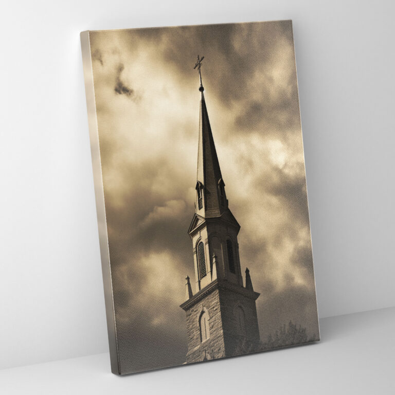 Church Wall Art - Church, Vintage Photograph, Canvas, Church