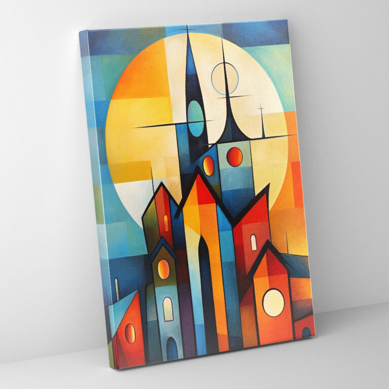 Church Canvas Print - Church, Bold Shapes, Church, Canvas Wall Art
