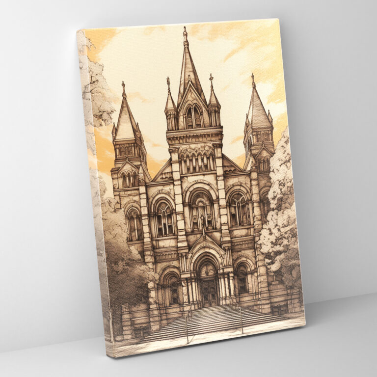 Historic Church Canvas Print - Church, Canvas, Home Decoration, Historic