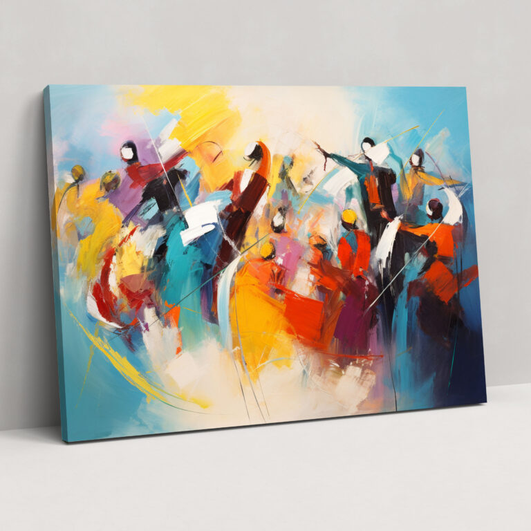 Abstract Circus Canvas Print - Circus, Home Decoration, Canvas Wall Art, Circus Wall Art