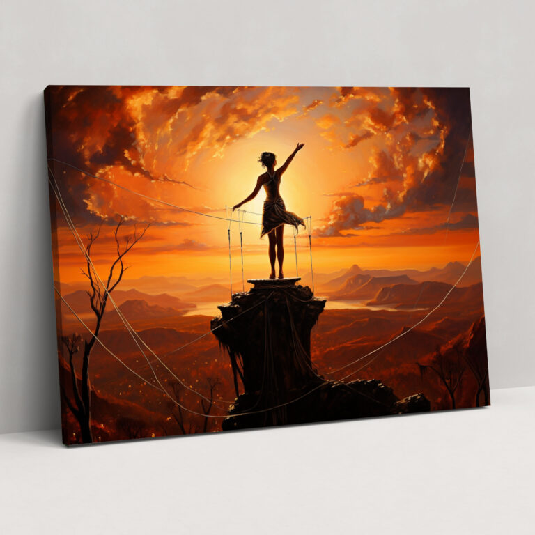 Circus Sunset Wall Art - Circus, Circus Performer, Sunset Backdrop, Canvas Print