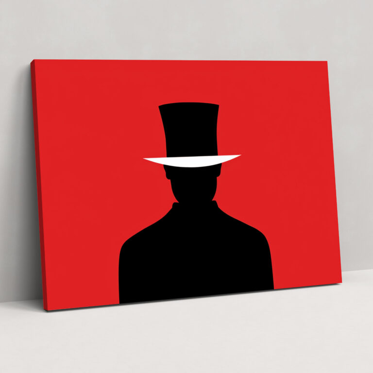 Minimalist Circus Ringmaster Canvas Print - Circus, Canvas, Wall Decoration, Home Decoration