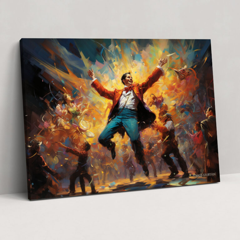 Impressionist Circus Scene Canvas Print - Circus, Impressionist Painting, Energy, Circus Scene