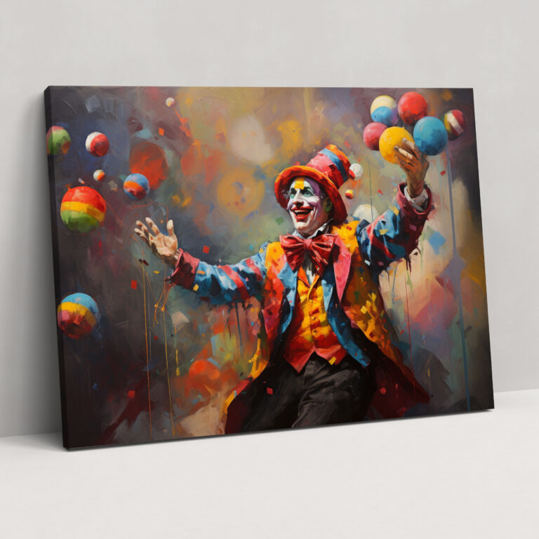 Circus Clown Canvas Print - Circus, Clown, Canvas Print, Canvas Wall Art