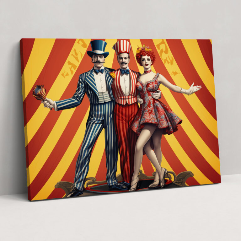 Vintage Circus Wall Art - Circus, Poster Design, Character, Circus
