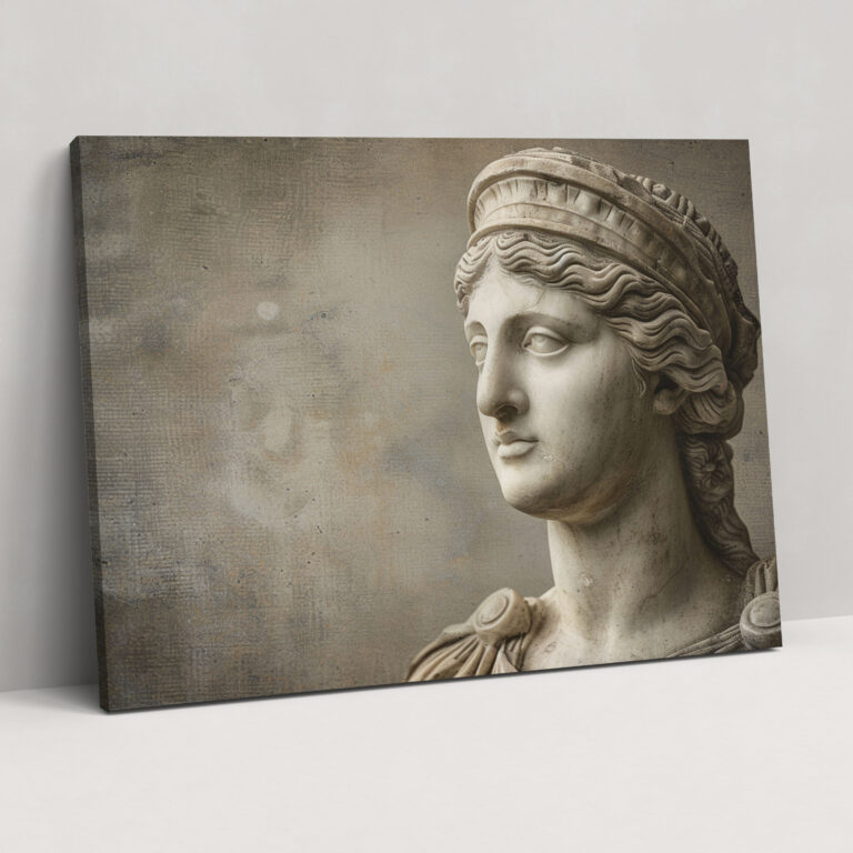 Roman Goddess Marble Canvas Print - Classicism, Roman Sculpture, Home Decoration, Canvas Print