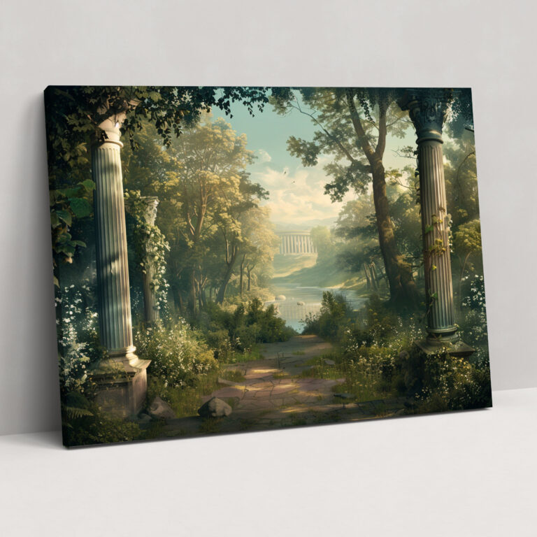 Neoclassical Nature Scene Canvas Wall Decoration - Classicism, Home Decoration, Wall Decoration, Peaceful Sanctuary
