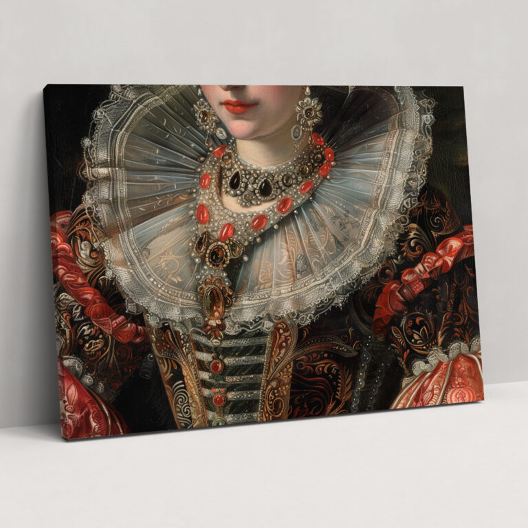 Regal Queen Portrait Classicism Canvas Print - Classicism, Canvas Print, Canvas Wall Art, Classicism